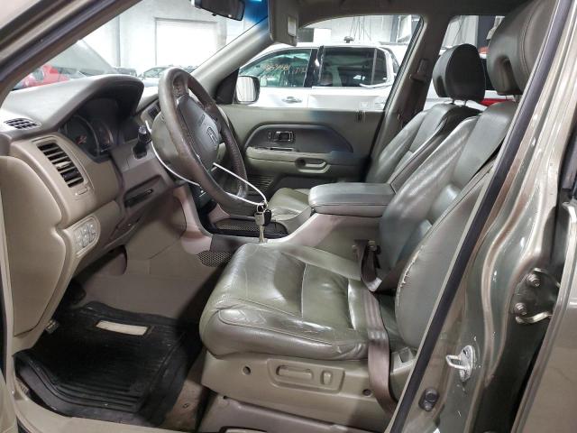 5FNYF18548B029893 - 2008 HONDA PILOT EXL GREEN photo 7