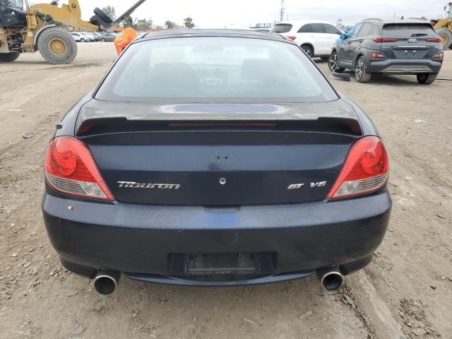 KMHHN65F86U202568 - 2006 HYUNDAI TIBURON GT BLUE photo 6