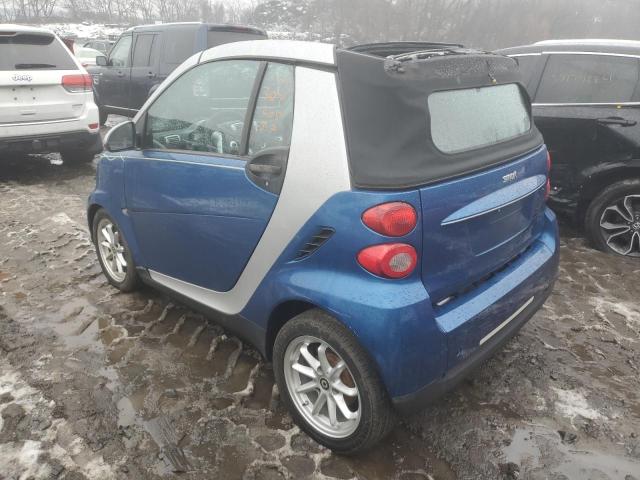 WMEEK31X88K203717 - 2008 SMART FORTWO PASSION BLUE photo 2
