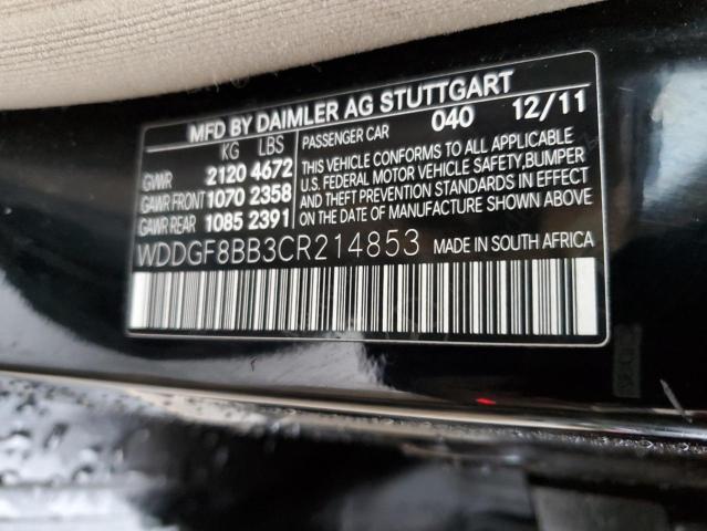 WDDGF8BB3CR214853 - 2012 MERCEDES-BENZ C 300 4MATIC BLACK photo 13