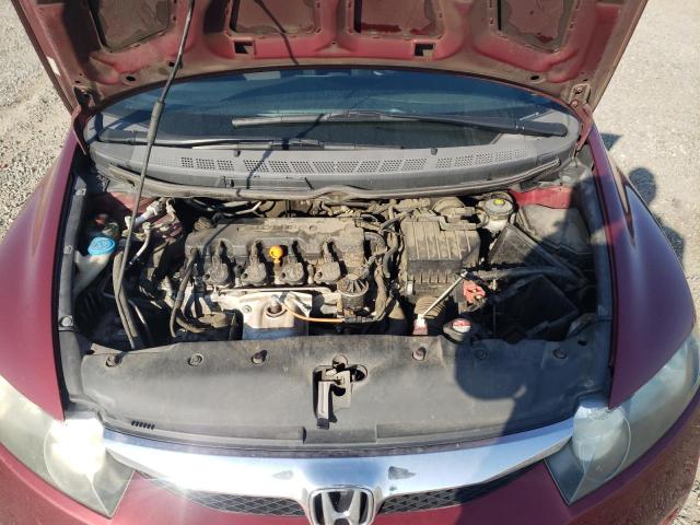 19XFA1F66AE037278 - 2010 HONDA CIVIC LX-S ბურგუნდია ფოტო 11