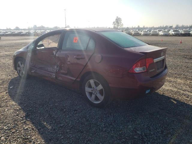 19XFA1F66AE037278 - 2010 HONDA CIVIC LX-S ბურგუნდია ფოტო 2
