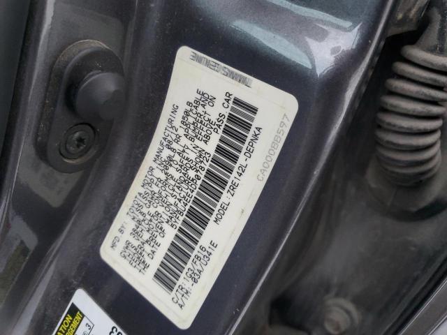 5YFBU4EE4DP078723 - 2013 TOYOTA COROLLA BASE GRAY photo 13