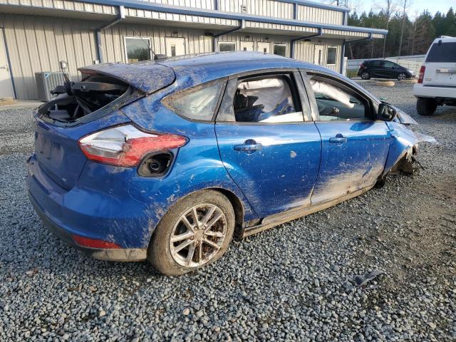 1FADP3K27JL329524 - 2018 FORD FOCUS SE BLUE photo 3