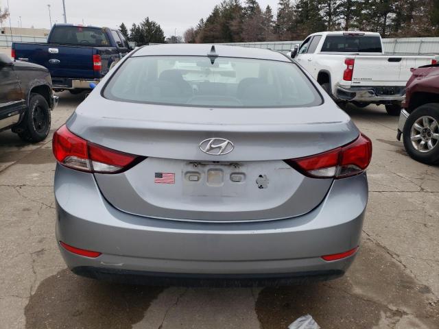 5NPDH4AE1FH613929 - 2015 HYUNDAI ELANTRA SE GRAY photo 6