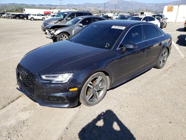 WAUENAF46JA106503 - 2018 AUDI A4 PREMIUM PLUS BLUE photo 1