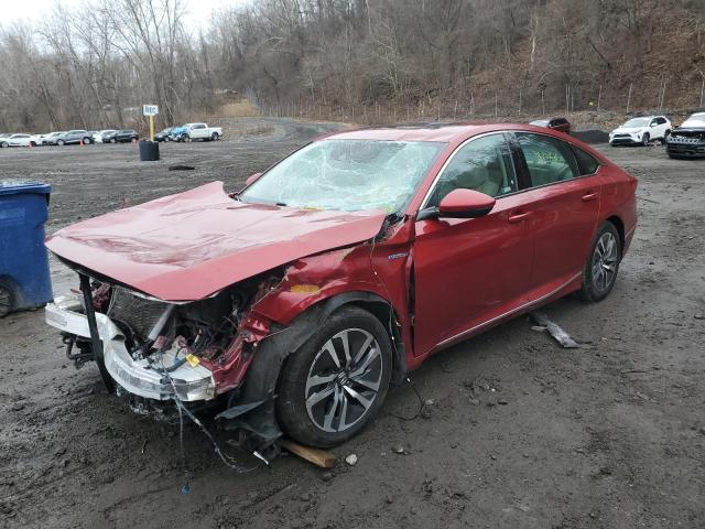 1HGCV3F59KA005425 - 2019 HONDA ACCORD HYBRID EXL RED photo 1