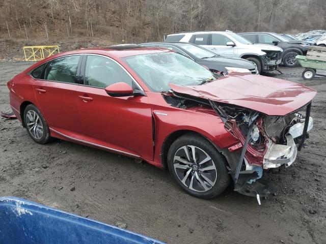 1HGCV3F59KA005425 - 2019 HONDA ACCORD HYBRID EXL RED photo 4