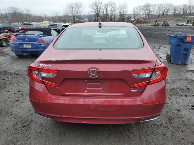 1HGCV3F59KA005425 - 2019 HONDA ACCORD HYBRID EXL RED photo 6