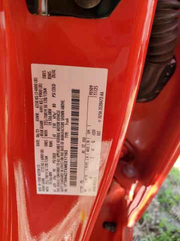 1FT8W4DTXMEE17163 - 2021 FORD F450 SUPER DUTY RED photo 14