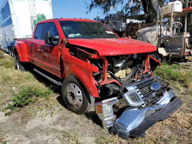 1FT8W4DTXMEE17163 - 2021 FORD F450 SUPER DUTY RED photo 4