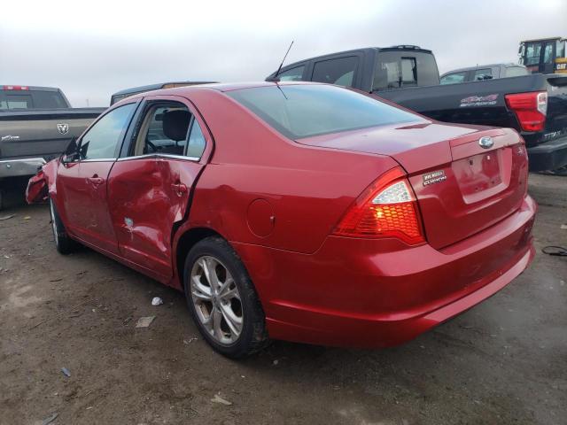 3FAHP0HA2CR186159 - 2012 FORD FUSION SE RED photo 2