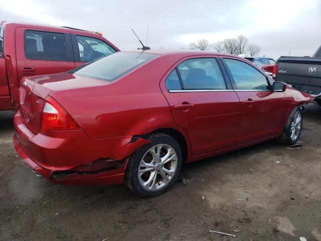 3FAHP0HA2CR186159 - 2012 FORD FUSION SE RED photo 3