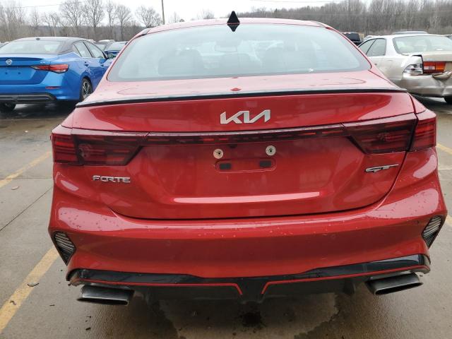 3KPF44AC6NE492675 - 2022 KIA FORTE GT RED photo 6