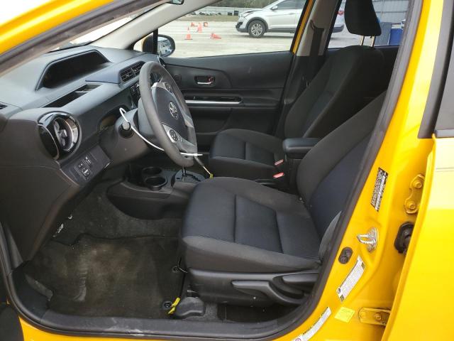 JTDKDTB34F1104287 - 2015 TOYOTA PRIUS C YELLOW photo 7