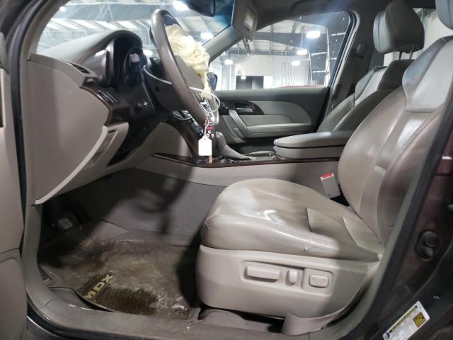 2HNYD2H25CH518091 - 2012 ACURA MDX GRAY photo 7