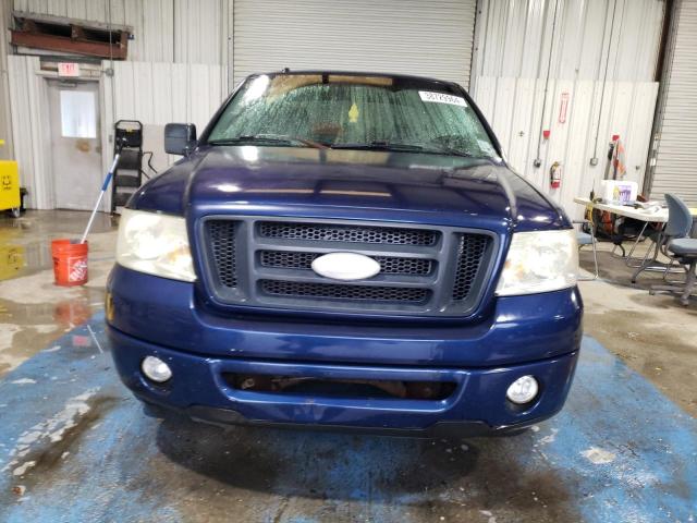 1FTRX12W87FA07683 - 2007 FORD F150 BLUE photo 5