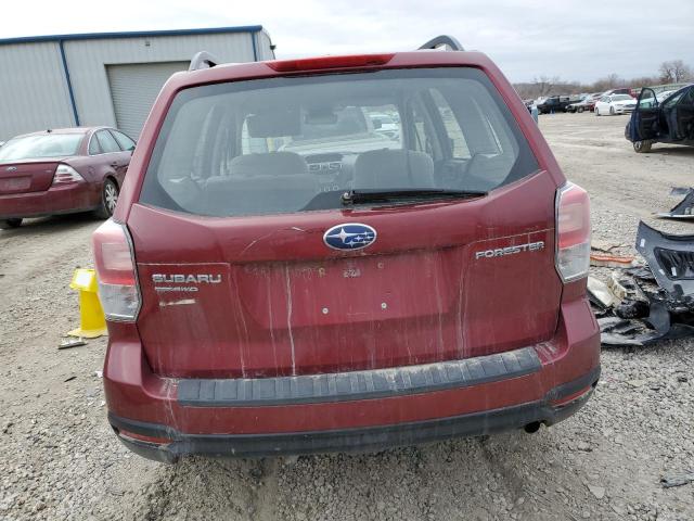 JF2SJABC4JH581414 - 2018 SUBARU FORESTER 2.5I RED photo 6