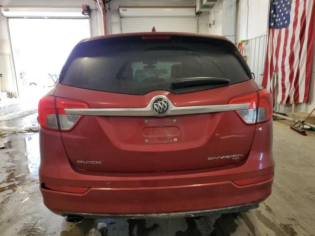 LRBFX2SA7JD001792 - 2018 BUICK ENVISION ESSENCE RED photo 6