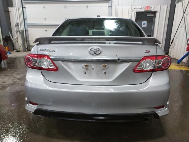 2T1BU4EEXBC675680 - 2011 TOYOTA COROLLA BASE SILVER photo 6