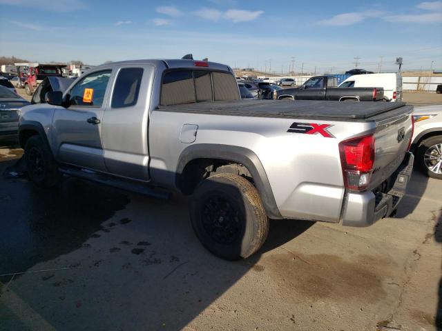 3TYSZ5AN0MT011402 - 2021 TOYOTA TACOMA ACCESS CAB SILVER photo 2