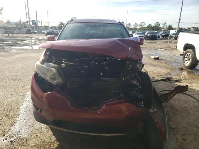 KNMAT2MT0GP634986 - 2016 NISSAN ROGUE S RED photo 5