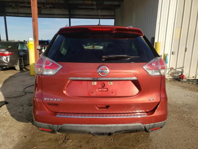 KNMAT2MT0GP634986 - 2016 NISSAN ROGUE S RED photo 6