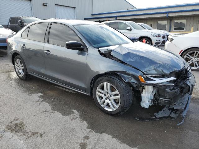 3VW2K7AJ7FM250888 - 2015 VOLKSWAGEN JETTA BASE GRAY photo 4