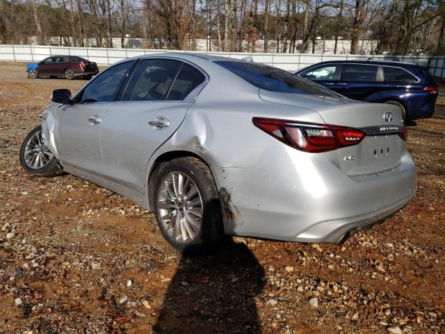 JN1EV7AR0KM557633 - 2019 INFINITI Q50 LUXE SILVER photo 2