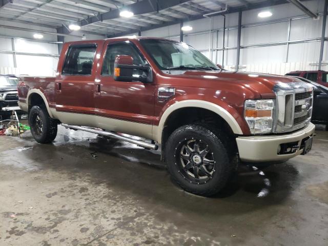 1FTWW31R98EB87521 - 2008 FORD F350 SRW SUPER DUTY BROWN photo 4