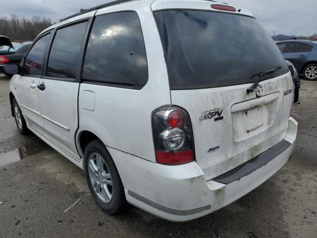 JM3LW28A760567181 - 2006 MAZDA MPV WAGON WHITE photo 2