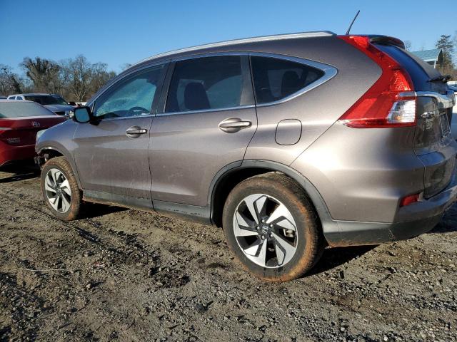 5J6RM4H95FL131724 - 2015 HONDA CR-V TOURING GRAY photo 2