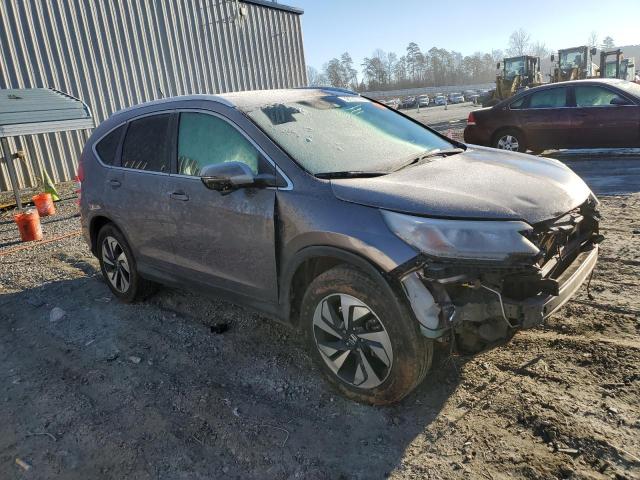 5J6RM4H95FL131724 - 2015 HONDA CR-V TOURING GRAY photo 4