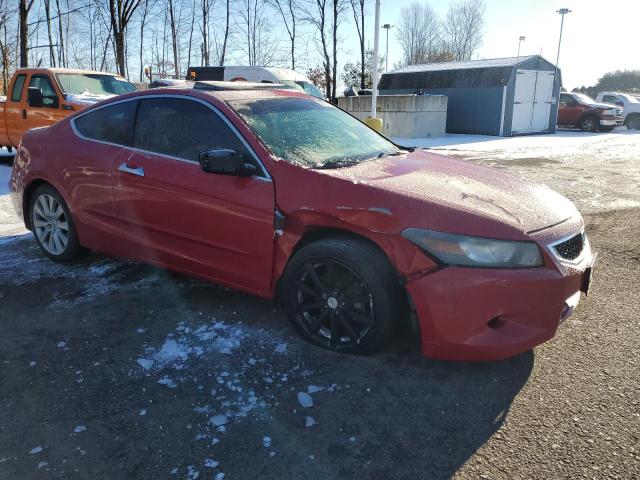 1HGCS228X8A016543 - 2008 HONDA ACCORD EXL RED photo 4