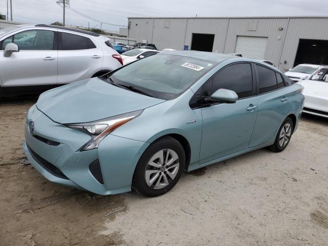 JTDKARFU7H3049744 - 2017 TOYOTA PRIUS BLUE photo 1