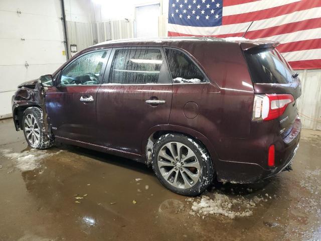 5XYKWDA76EG452725 - 2014 KIA SORENTO SX BURGUNDY photo 2