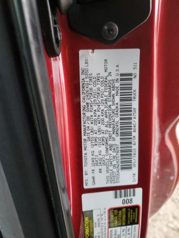 5TEUU42N28Z579297 - 2008 TOYOTA TACOMA ACCESS CAB წითელი ფოტო 12