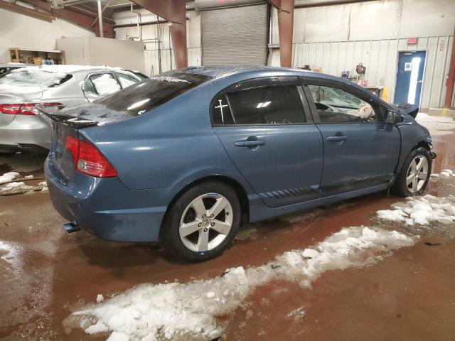 1HGFA16928L117576 - 2008 HONDA CIVIC EXL BLUE photo 3