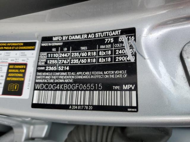 WDC0G4KB0GF065515 - 2016 MERCEDES-BENZ GLC 300 4MATIC SILVER photo 13