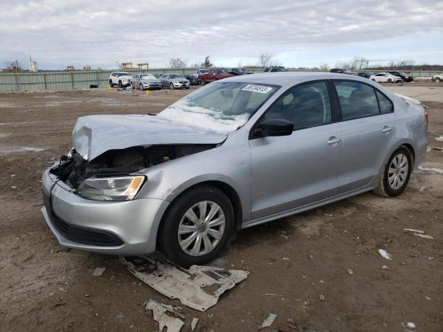 3VW2K7AJ3EM431615 - 2014 VOLKSWAGEN JETTA BASE SILVER photo 1