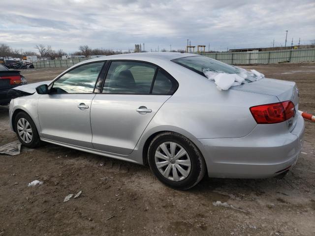 3VW2K7AJ3EM431615 - 2014 VOLKSWAGEN JETTA BASE SILVER photo 2