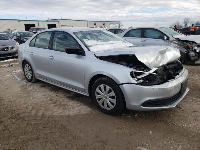 3VW2K7AJ3EM431615 - 2014 VOLKSWAGEN JETTA BASE SILVER photo 4