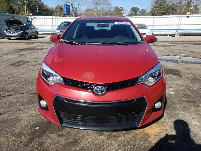 2T1BURHEXEC047485 - 2014 TOYOTA COROLLA L RED photo 5