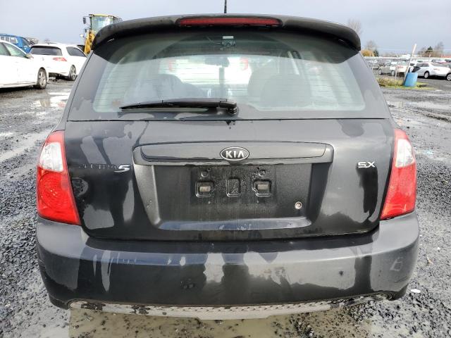 KNAFE161575002760 - 2007 KIA SPECTRA5 SX BLACK photo 6