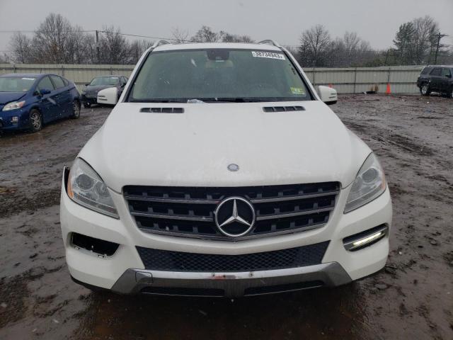 4JGDA5HB6FA593783 - 2015 MERCEDES-BENZ ML 350 4MATIC WHITE photo 5