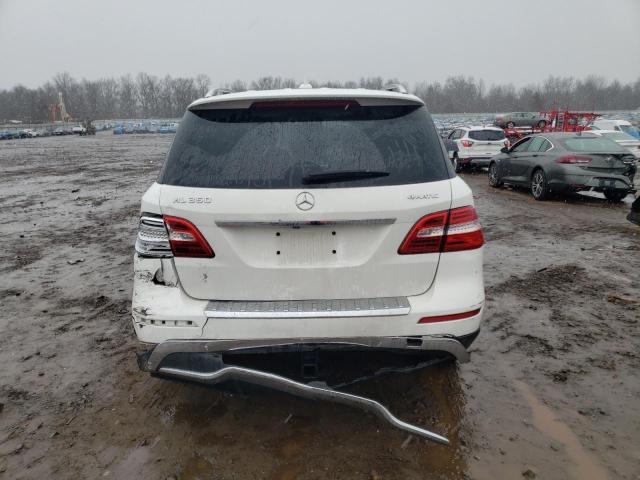 4JGDA5HB6FA593783 - 2015 MERCEDES-BENZ ML 350 4MATIC WHITE photo 6