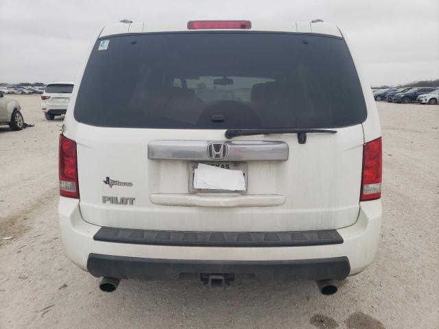 5FNYF3H58BB029110 - 2011 HONDA PILOT EXL WHITE photo 6