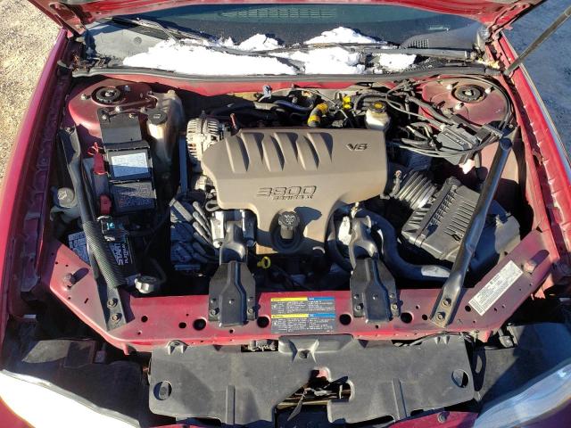 2G1WX12K559245456 - 2005 CHEVROLET MONTE CARL LT BURGUNDY photo 11