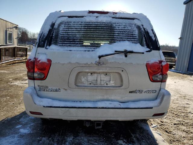 5TDBT44A46S258537 - 2006 TOYOTA SEQUOIA SR5 WHITE photo 6