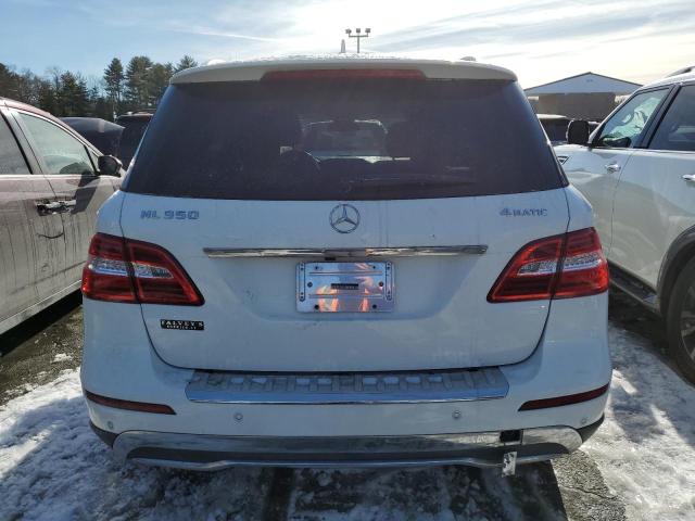 4JGDA5HB9EA366344 - 2014 MERCEDES-BENZ ML 350 4MATIC WHITE photo 6